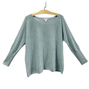 Garnet Hill Essential 100% Cashmere Cropped Sweater Size Medium